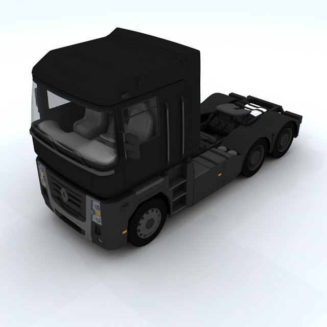 front of truck transport d1274 Modelo 3D .c4d .max .obj .3ds .fbx .stl .blend 