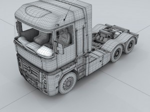 front of truck transport d1274 Modelo 3D