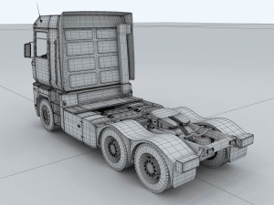 front of truck transport d1274 Modelo 3D