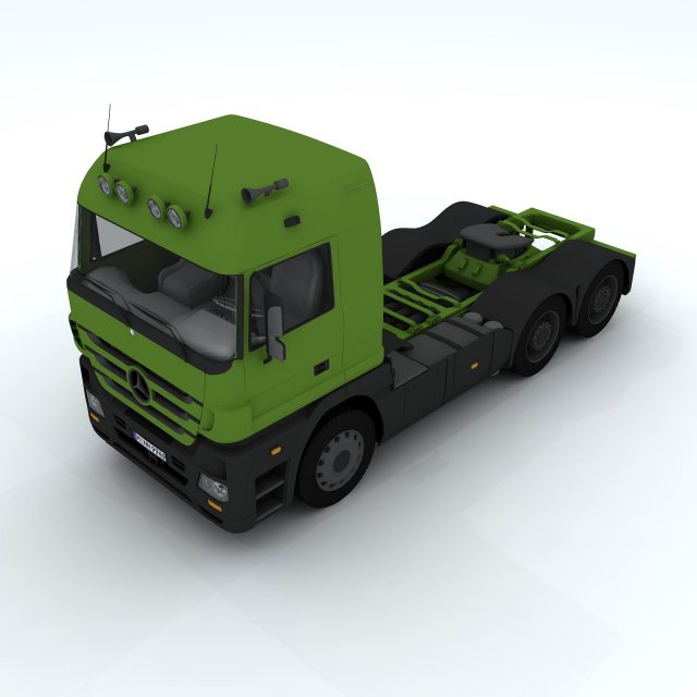 front of truck transport d1293 3D 模型 .c4d .max .obj .3ds .fbx .stl .blend 