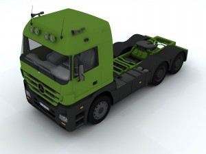 front of truck transport d1293 3D Модель