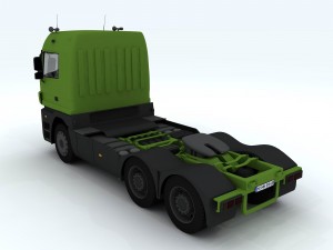 front of truck transport d1293 3D 模型