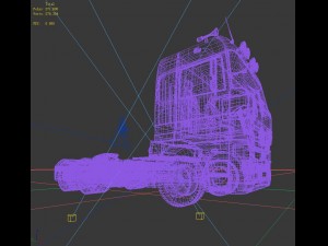 front of truck transport d1293 3D 模型