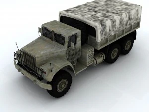 military transport trucks 24638 3D Model