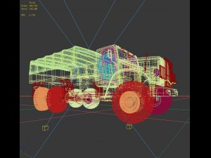 military transport trucks 24638 Modèle 3D