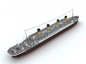 passenger boat transport 34787 3D Model