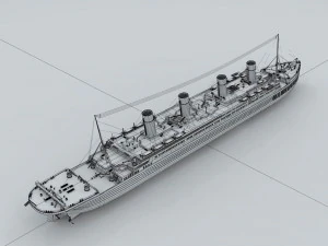 passenger boat transport 34787 3D Model