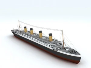 passenger boat transport 34787 3D Model