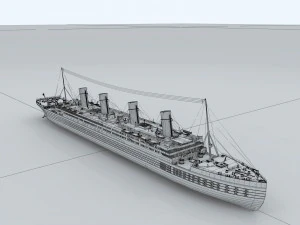 passenger boat transport 34787 3D Model