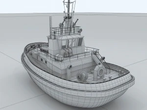 passenger boat transport 34876 3D Model
