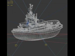 passenger boat transport 34876 3D Model
