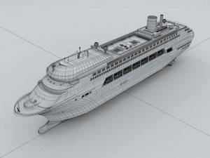 passenger boat transport 35548 3D Model