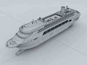 passenger boat transport 35548 3D Model