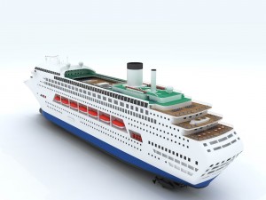 passenger boat transport 35548 3D Model