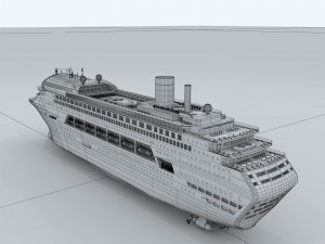 passenger boat transport 35548 3D Model