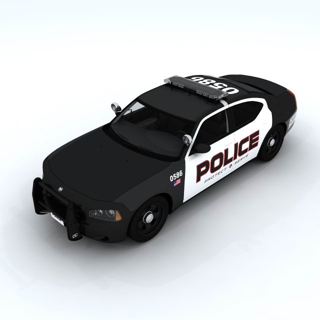 police vehicles 3D Model .c4d .max .obj .3ds .fbx .stl .blend 