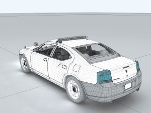 police vehicles 3D Model