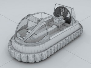 transport - air boat 3D 모델