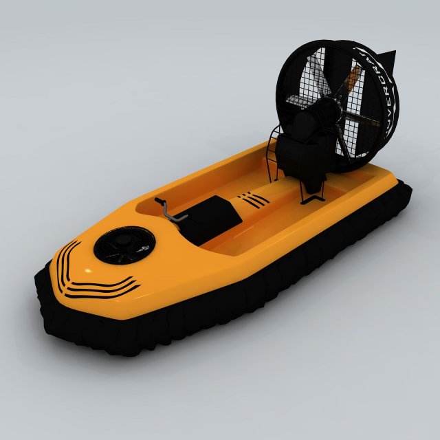 transport - air boat 01 3D 모델 .c4d .max .obj .3ds .fbx .stl .blend 