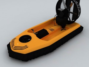 transport - air boat 01 3D Model