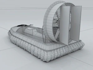 transport - air boat 01 3D Model