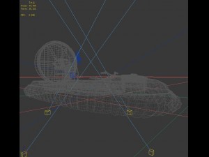transport - air boat 01 3D 모델