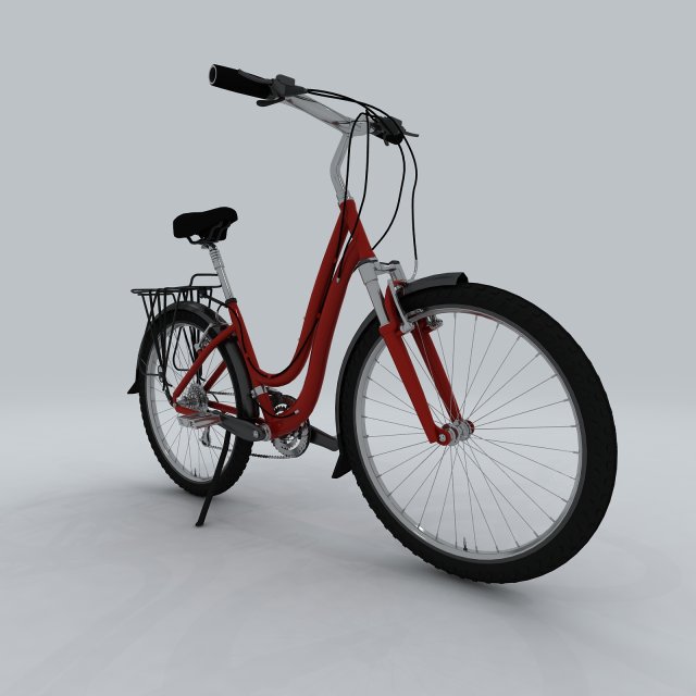 transport - bike 04 3D Model .c4d .max .obj .3ds .fbx .stl .blend