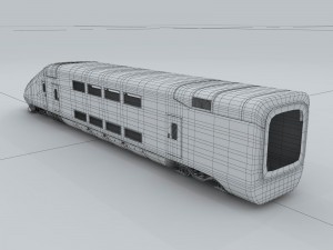 transport - train 02 3D Model