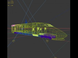 transport - train 02 3D Model