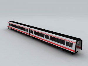 transport - train 04 3D Модель