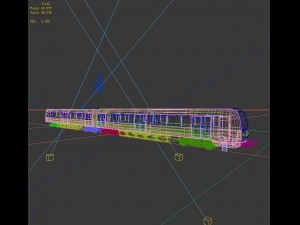 transport - train 04 3D Модель