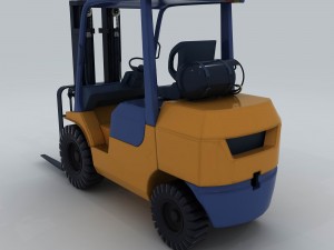 transport - truck forklift 3D Model