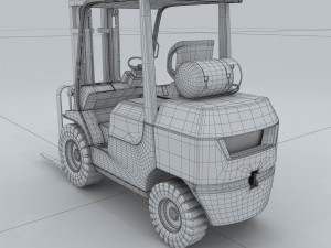 transport - truck forklift 3D Model