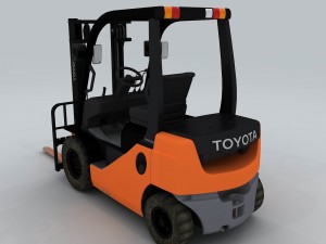 transport - truck forklift 02 Model 3D