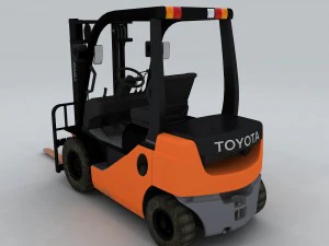 transport - truck forklift 02 3D Model