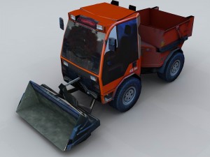 transport - truck forklift 03 3D Модель