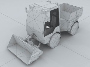 transport - truck forklift 03 3Dモデル