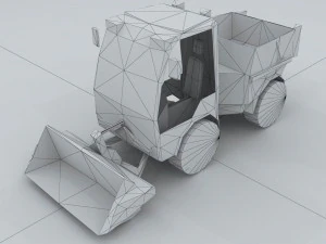 transport - truck forklift 03 3D Model