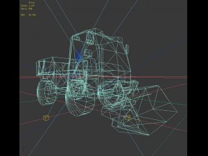 transport - truck forklift 03 3D Model