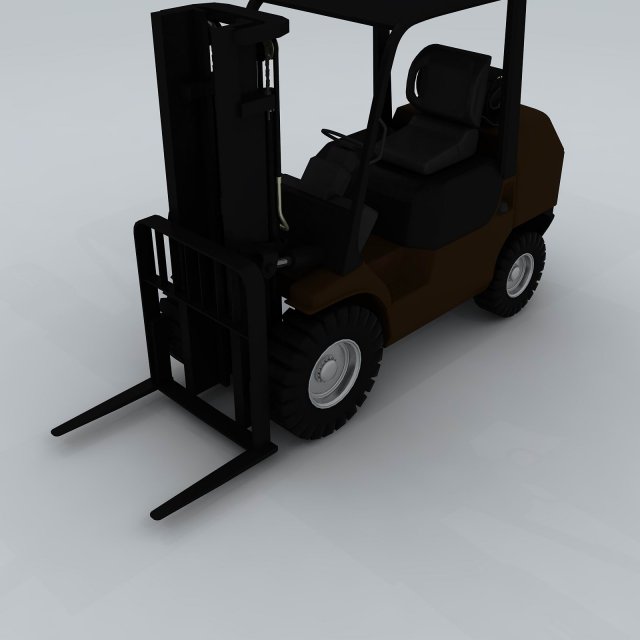 transport - truck forklift 04 3Dモデル .c4d .max .obj .3ds .fbx .stl .blend 
