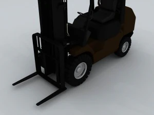 transport - truck forklift 04 3D Model