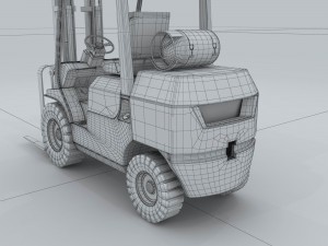 transport - truck forklift 04 3Dモデル