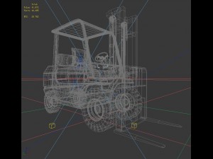transport - truck forklift 04 3Dモデル