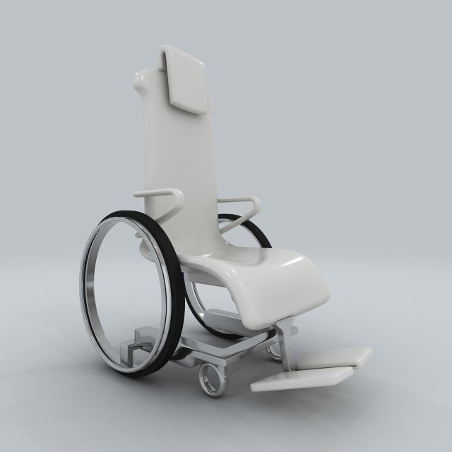 transport - wheelchair Modelo 3D .c4d .max .obj .3ds .fbx .stl .blend 