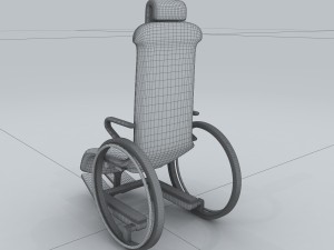 transport - wheelchair Modelo 3D
