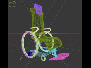 transport - wheelchair Modelo 3D