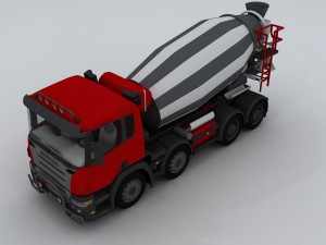 transport cement mixer d1298 Modelo 3D