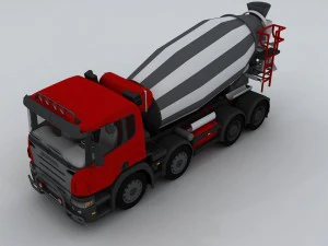 betoniarka transportowa d1298 Model 3D