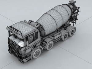 transport cement mixer d1298 Modelo 3D
