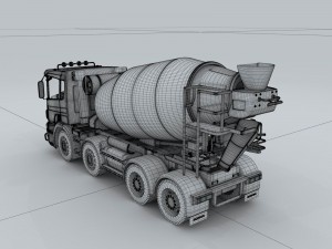 transport cement mixer d1298 Modelo 3D